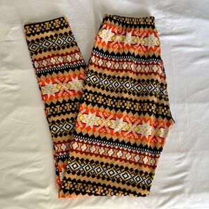 Colorful Geometric Patterned Leggings